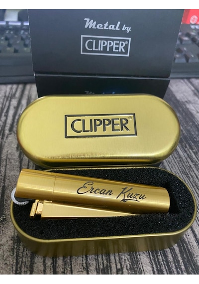 Clipper Metal Çakmak Gold