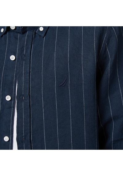 Nautica Erkek Lacivert Regular Fit Çizgili Gömlekçizgiliw65421t