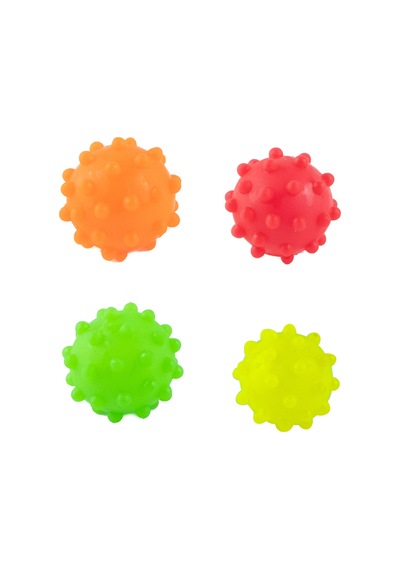 Oyuncak Top Işıklı Sesli Oyun Sevimli Oyun Topu Dörtlü Set 6 Cm