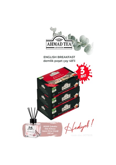 English Breakfast Demlik Poşet 3 Paket/48'li Ve Oda Kokusu