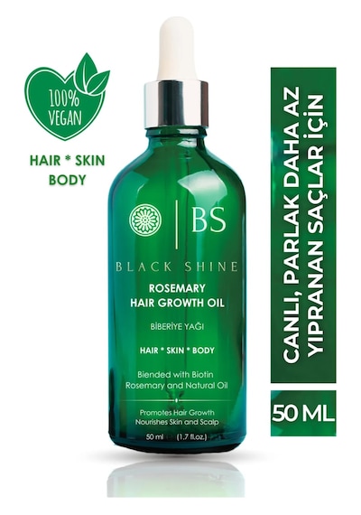 Black Shine Vegan Saç Bakım Yağı 50 Ml