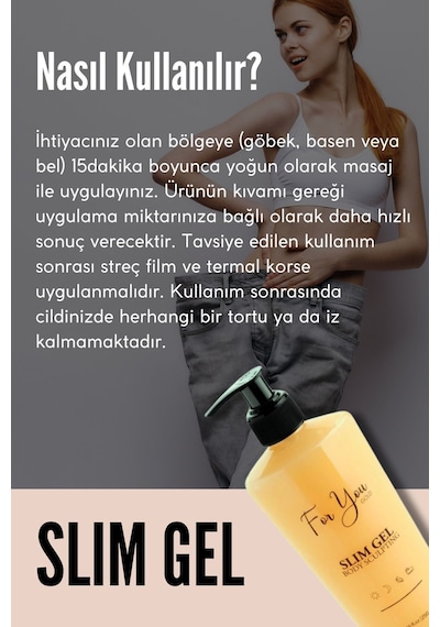 Slim Jel Selülit Jeli Ve Çatlak Oluşumunu Azaltmaya Yardımcı Çatlak Kremi&çatlak Bakım Yağı
