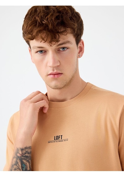 LOFT Regular Fit Erkek Tshirt K.kol Lf2038728 Q1.v1 Karamel LOFT Regular Fit Erkek Tshirt K.kol Lf2038728 Q1.v1 Karamel