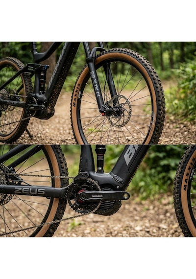 Bisan Zeus Xt - 29 Jant 17'' M Kadro 43cm Elektrikli Dağ Bisikleti - Siyah Gri Çok Renkli