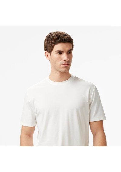 Nautica Erkek Ekru Regular Fit T-shirt Düz V57271t Krem