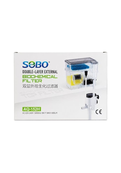 Sobo Aq-152h Bio Askı Filtre 8 Wt 600 L/h