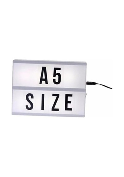 A5 Işıklı Lightbox Harfli Mesaj Panosu, Led Aydınlatmalı Harfli Işıklı Pano 10
