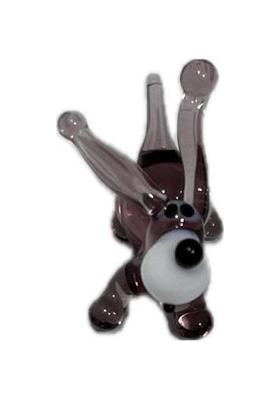 El Yapımı Mini Murano Cam Köpek Biblo A173-01