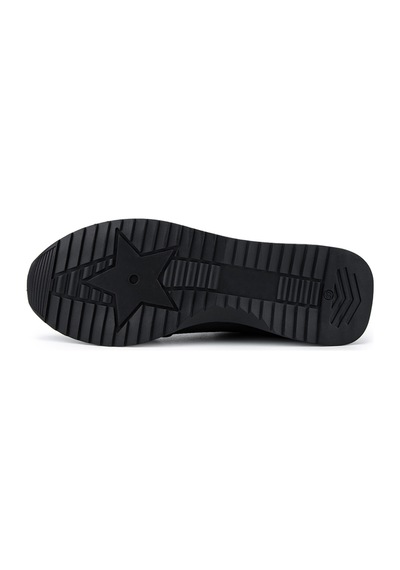 Tamer Tanca Kadın Hakiki Deri Siyah Floter Sneakers & Spor Ayakkabı 937 9860 Bn Ayk Y26 Sıyah Fltr