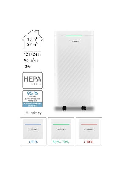 Trotec Ttk 27 Hepa Nem Alma Ve Hava Temizleme Cihazı