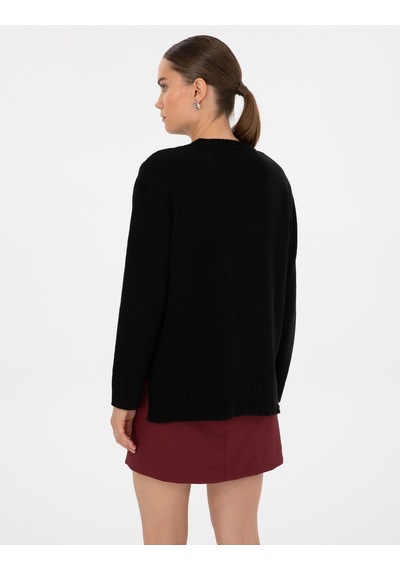 Pierre Cardin Kadın Siyah Kazak /triko 50316310-vr046 Siyah
