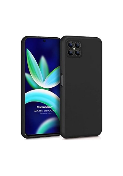 Matte Silicone Omix X600 İçin Kılıf Siyah X600 İle Uyumlu Kılıf - Siyah 50 x 22
