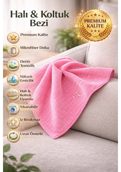 1 Adet Mikrofiber Halı, Koltuk Ve Zor Kir Bezi Diğer