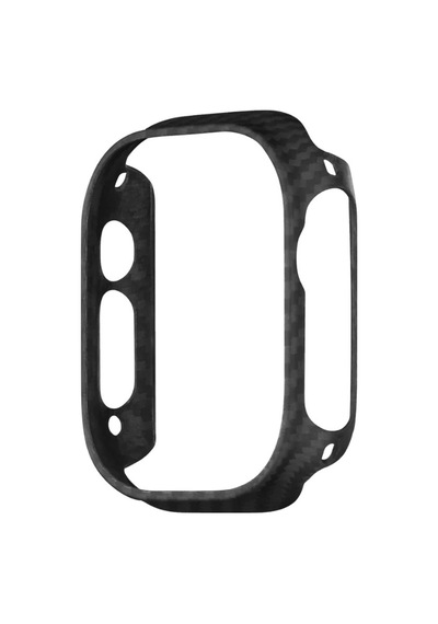 Pitaka Air Case Watch Ultra 49mm Kasa Koruyucu 600d Aramid Fiber Classic Serisi Black-grey Twill