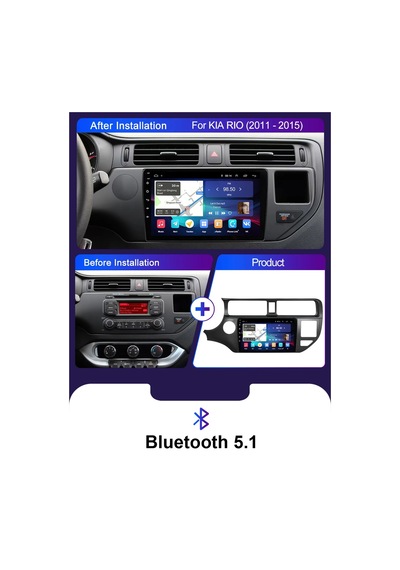 Exvol Kia Rio 2012-2014 Android Multimedya Carplay 2gb/32gb 9 İnc