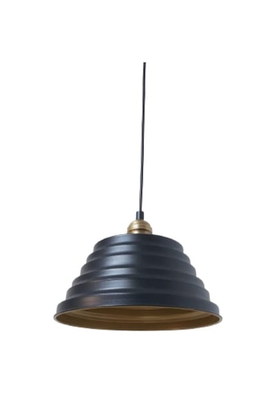Dylight Retro Siyah Metal Siyah Içi Gold Dekoratif Rustik Sarkıt (537179322)