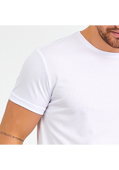 Slazenger REPUBLIC Erkek Tişört Beyaz