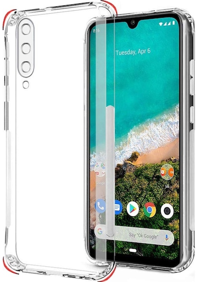 Adige Xiaomi Mi A3 Kılıf Kamera Korumalı Süper Silikon