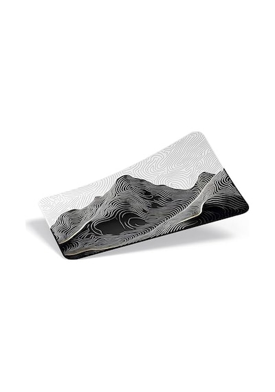 Minesk 90x40 Cm Xxl Gaming Mouse Pad High Density Hybrid Kumaş Kaymaz Taban Yüksek Çözünürlüklü Baskı Fare Altlığı Oyuncu Mousepad Mountain İzohips