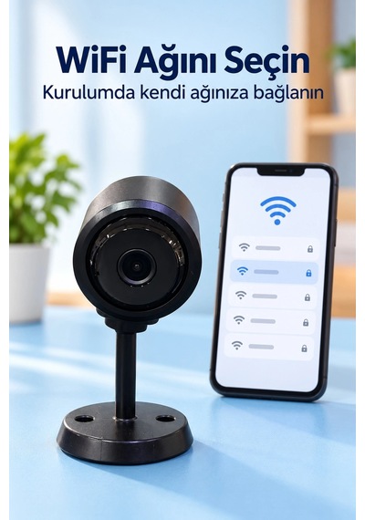 Mey İthalat Telefon Bağlantılı Wifi Güvenlik Kamerası