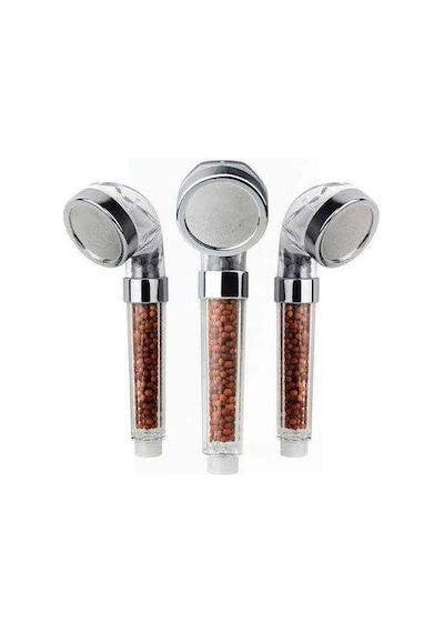 Doğal Mineralli Ve Su Tasarruflu Duş Başlığı Beyaz - Krom