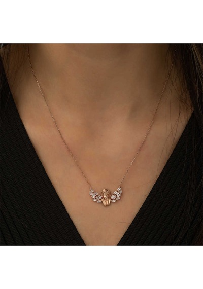 Casera's Gümüş Rose Kanatlı Melek Kolye Csr2180166 Gümüş