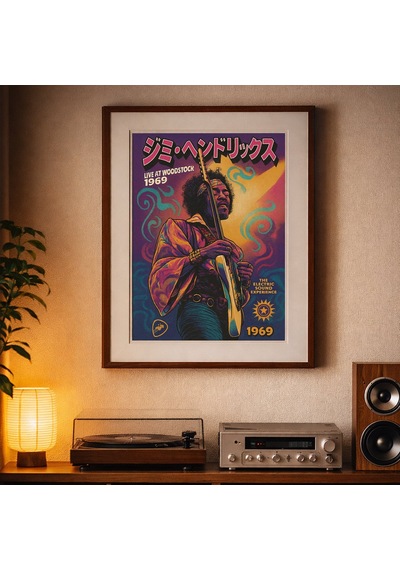 Jimi Hendrix Limited Edition Pop Art Poster