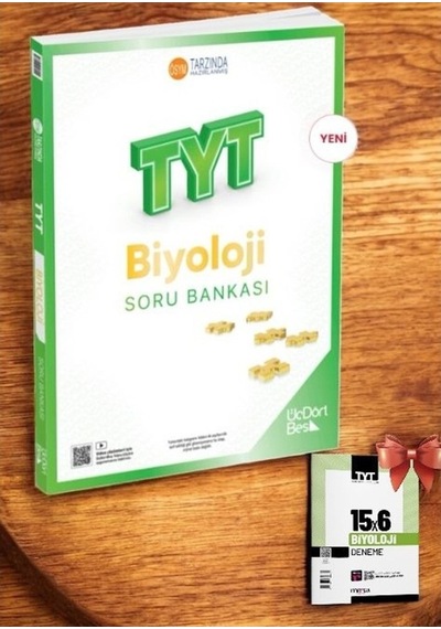 2026 Model 345 - Tyt Biyoloji Soru Bankası Ve Tyt Biyoloji Deneme Hediye