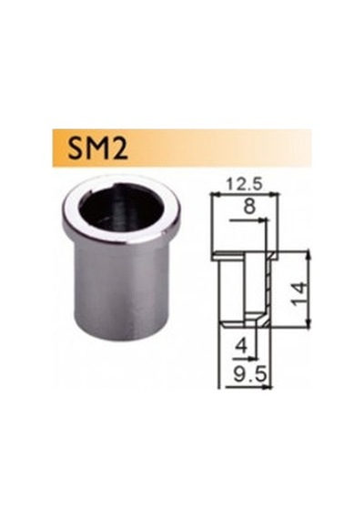 Dr. Parts Sm2-Cr String Mounting Ferrules Krom