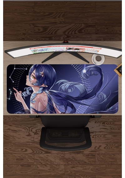 Layla Genshin Impact Anime Oyuncu V2 - 90x40 Xxl Gaming Mouse Pad Fare Altlığı