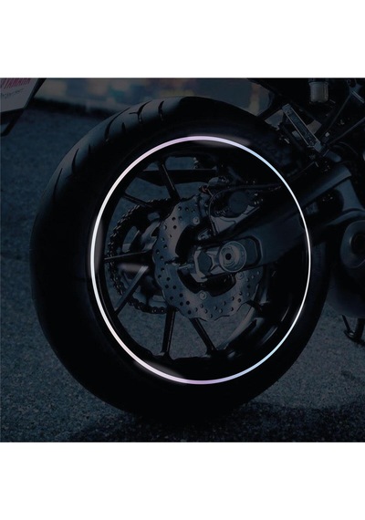 Hologram Motosiklet Tam Daire Jant Sticker Folyo