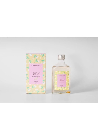 Premium Orkide Ve Yasemin Parfümlü Kolonya 200 Ml - 80 Derece Alkol Oranı - Dekoratif Cam Şişe
