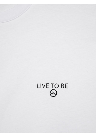 LTB Minimal Baskılı Beyaz T-shırt