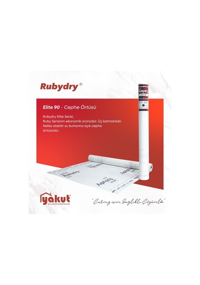 Yakut İzolasyon Buhar Dengeleyici Nem Bariyeri Çatı Ve Cephe Örtüsü 90 Gr. 75 M2