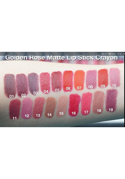 Golden Rose Matte Lipstick Crayon No: 01 - Besleyici Nemlendirici Mat Kalem Ruj Sku: Smg8690010421036