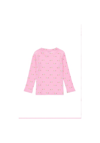 U.S. Polo Assn. Kız Çocuk Pembe Bisiklet Yaka Sweatshirt 50298175-VR041