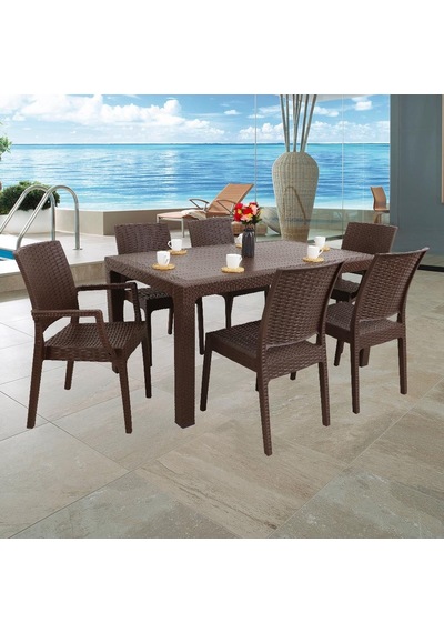Depootoptan Mandella Elit 90 x 150 CM Rattan 2 Elit Koltuk 4 Elit Sandalye Masa Ta (397461619) Kahverengi Depootoptan Mandella Elit 90 x 150 CM Rattan 2 Elit Koltuk 4 Elit Sandalye Masa Ta (397461619) Kahverengi