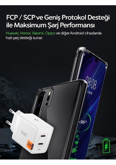 Spigen 47w Usb-c 2 Port Mini Hızlı Şarj Aleti Samsung Pps 2.0 / Isı Düşürücü Gan Pro Akım Korumalı Pd 3.0 / Scp / Fcp Protokol Güç Adaptörü İphone & Android & İpad & Macbook Type-c White Beyaz Spigen 47w Usb-c 2 Port Mini Hızlı Şarj Aleti Samsung Pps 2.0 / Isı Düşürücü Gan Pro Akım Korumalı Pd 3.0 / Scp / Fcp Protokol Güç Adaptörü İphone & Android & İpad & Macbook Type-c White Beyaz