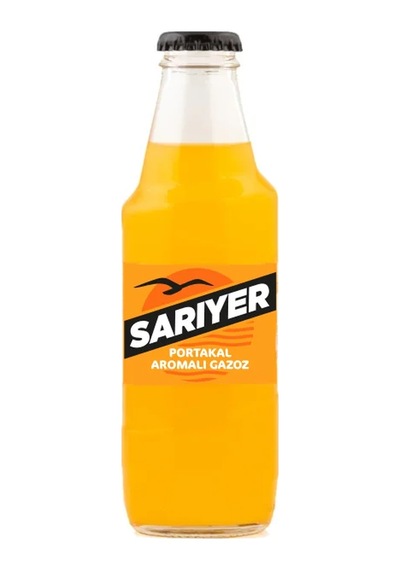 Sarıyer Portakal Aromalı Gazoz Cam 200 Ml X 24 Adet