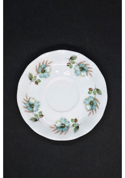 Mayfair Pottery Vintage Duble Kahve Fincanı 2 Parça 160 Ml Mavi-beyaz