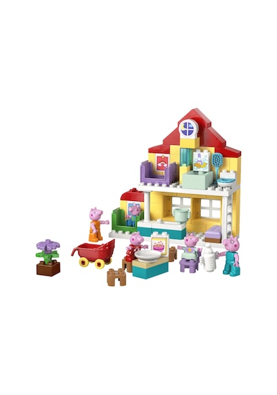 LEGO® DUPLO® Peppa Pig Aile Evi 10467 -2 Yaş ve Üzeri Çocuklar için Peppa Pig Figürü İçeren Yaratıcı Oyuncak Yapım Seti (84 Parça)