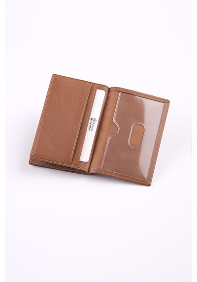 Ancora Leather Hakiki Deri Minimal Kartlık-26206 Taba