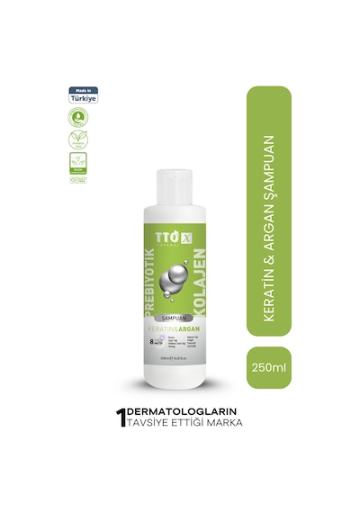 Tto -X Prebiyotik & Kolajen Keratin ve Argan 250Ml ( Cocamidopropyl,Butyrospermum,Niacinamide,)
