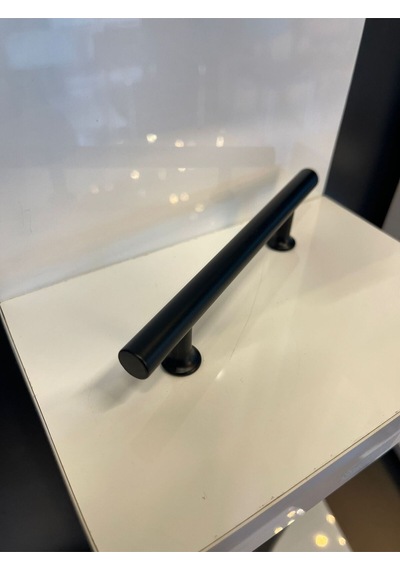 Sur Metal Kulp 128mm Mat Siyah Dolap Kapak Modern Çekmece Tv Ünite Mobilya Komidin Şifonyer