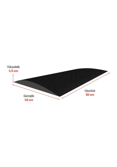 Kauçuk Hız Kesici, Yol Kasisi Eko 4 Bantlı 40 X 50 X 4.5 Cm -3850