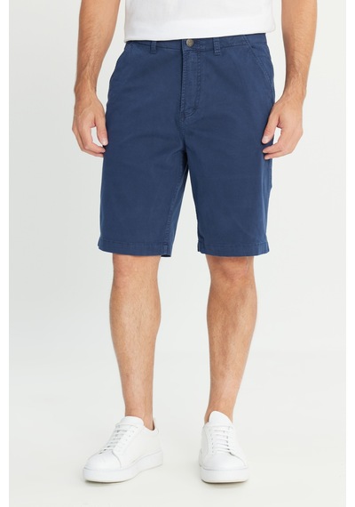 Lee Regular Fit Lastik Bel Detaylı Pamuklu Esnek Erkek Chino Şort L2510538518 Lacivert