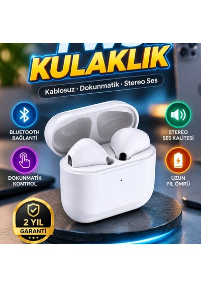 İphone 11 15 Pro Max Uyumlu Tws Kablosuz Kulaklık Dokunmatik Kontrol Ve Stereo Ses 00