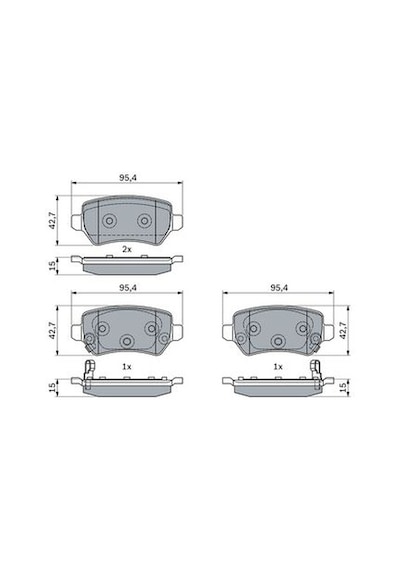 Opel Astra H 1.3cdtı 2005-2010 Bosch Arka Balata