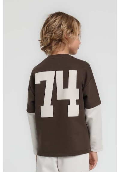 Xo Kids Erkek Çocuk Sweatşirt 4-8 Yaş 1845 Kahve