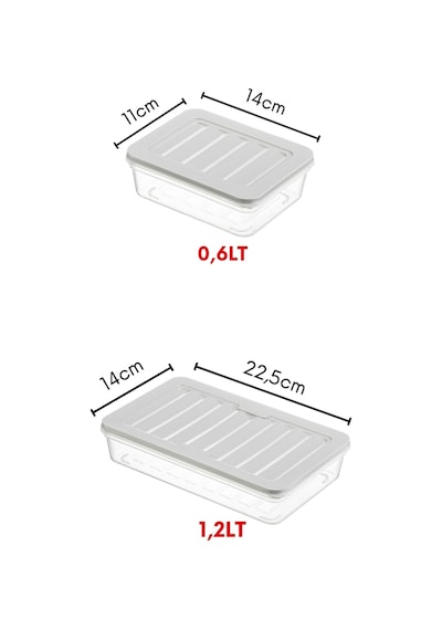 Nandy Home Freshbox Saklama Kabı 6'lı Krem
